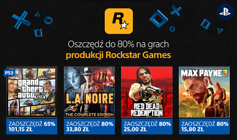 Wyprzedaż gier Rockstar Games w PlayStation Store