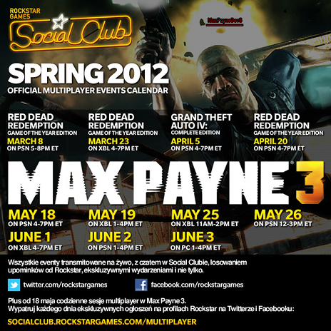 Kalendarz eventów multiplayer - wiosna 2012
