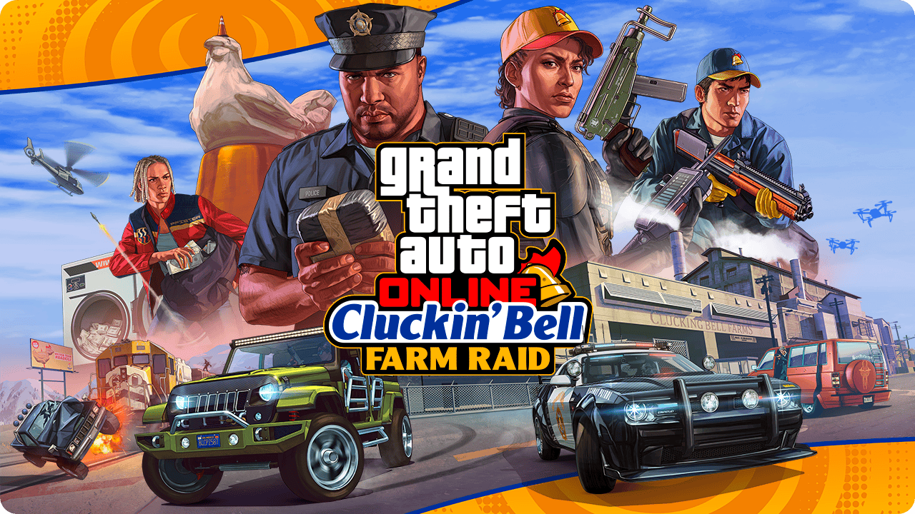 GTA Online: Cluckin' Bell Farm Raid poster
